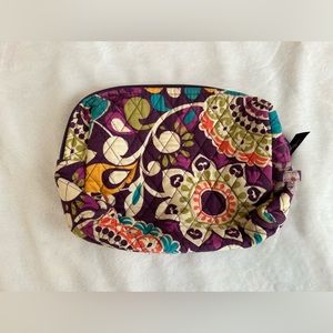 vera bradley makeup bag  “ plum crazy”